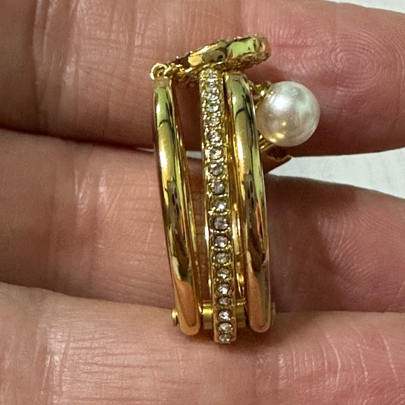 Tory Burch Miller pave / crystal charms  Ring - Picture 11 of 14